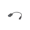 Picture of Adapter MICRO USB(F)- USB-A(f )2.0 0.15M OTG Czarny 