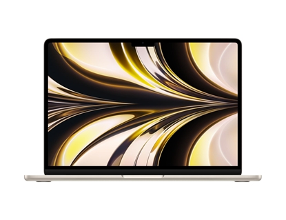 Attēls no Apple MacBook Air Starlight, 13.6 ", IPS, 2560 x 1664, M2, 8 GB, SSD 256 GB, M2 8-core GPU, Without ODD, macOS, 802.11ax, Bluetooth version 5.0, Keyboard language Russian, Keyboard backlit, Warranty 12 month(s), Battery warranty 12 m