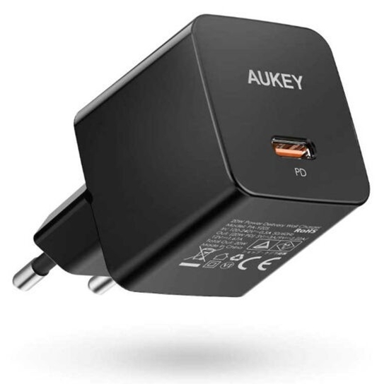 Picture of PA-Y20S Black Mini ładowarka sieciowa 1xUSB-C 20W PD Power Delivery