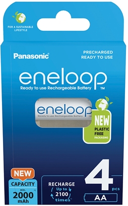 Picture of Panasonic eneloop rechargeable battery AA 2000 4BP