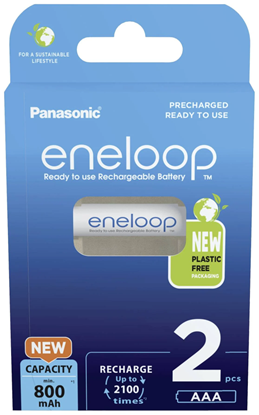 Picture of Panasonic | ENELOOP BK-4MCDE/2BE | AAA | 800 mAh | 2 pc(s)