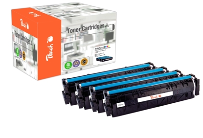 Attēls no Peach PT1027 toner cartridge 4 pc(s) Compatible Black, Cyan, Magenta, Yellow