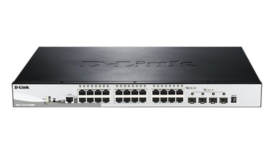 Picture of D-Link DGS-1510-28XMP Vadīts L2/L3 Gigabit Ethernet (10/100/1000) Power over Ethernet (PoE) Melns, Pelēks