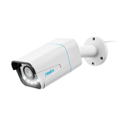 Attēls no Reolink | 4K Smart PoE Camera with Spotlight & Color Night Vision | RLC-811A | month(s) | Bullet | 5 MP | Varifocal | Power over Ethernet (PoE) | IP66 | H.265 | MicroSD (Max. 256GB) | White