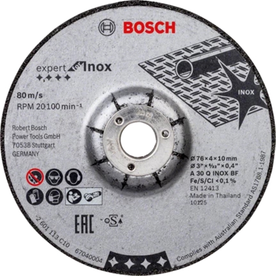 Picture of Bosch Roughing Wheel 76x4x10mm ExpertforInox