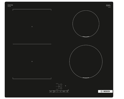 Picture of Bosch Serie 4 PVS611BB6E hob Black Built-in 60 cm Zone induction hob 4 zone(s)