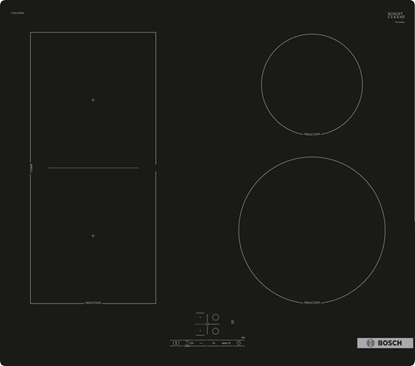 Picture of Bosch Serie 4 PVS61RBB5E hob Black Built-in 60 cm Zone induction hob 4 zone(s)