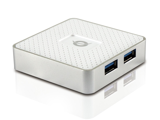 Picture of Conceptronic HUBBIES03W interface hub USB 3.2 Gen 1 (3.1 Gen 1) Micro-B 5000 Mbit/s White
