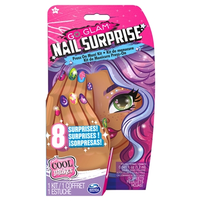 Изображение Cool Maker GO GLAM Nail Surprise Manicure Set with Surprise Feature Press on Nails and Polish (Styles May Vary)