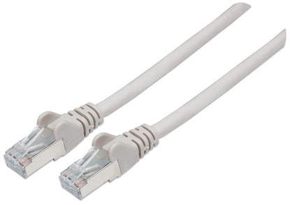 Attēls no Intellinet Network Patch Cable, Cat6, 3m, Grey, Copper, S/FTP, LSOH / LSZH, PVC, RJ45, Gold Plated Contacts, Snagless, Booted, Lifetime Warranty, Polybag