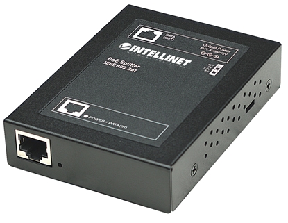 Attēls no Intellinet Power over Ethernet (PoE+) Splitter, IEEE802.3at, 5, 7.5, 9 or 12 V DC output voltage