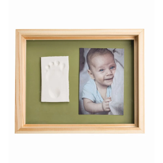 Picture of Akcija! Baby Art Pure Frame wooden komplekts mazuļa pēdiņu vai rociņu nospieduma izveidošanai