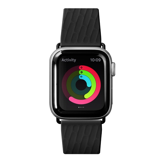 Изображение Laut LAUT ACTIVE 2.0, Sport Watch Strap for Apple Watch, 42/44mm, Ergonomic fit, Easy lock, Black, Sport Polymer Material, Metal Butt (L_AWL_A2_BK) - 1854398