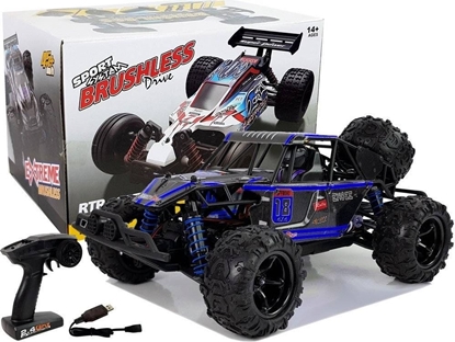 Picture of Lean Sport Auto Terenowe Buggy Zdalnie Sterowane 1:18 Niebieskie ENOZE 9303E 45 km/h