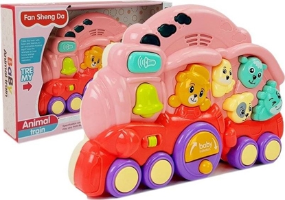 Picture of Lean Sport Interaktywna Lokomotywa Ze Zwierztami Róowa (8501)