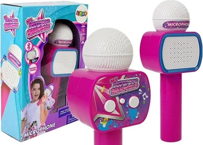 Изображение Lean Sport Mikrofon Dziecięcy Bezprzewodowy Karaoke Głośnik Bluetooth Różowy (7827)