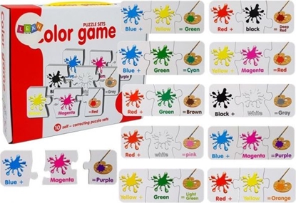 Изображение Lean Sport Puzzle Edukacyjne Kolory Angielski 10 Pocze