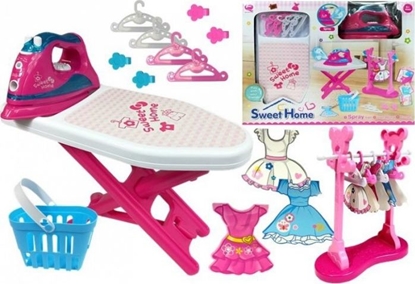 Изображение Lean Sport Róowe elazko Zestaw do Prasowania Deska Wieszaki