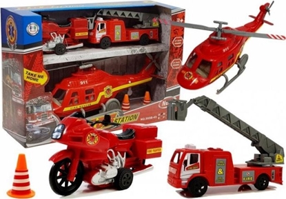 Attēls no Lean Sport Zestaw Pojazdów Stra Poarna Helikopter Motor