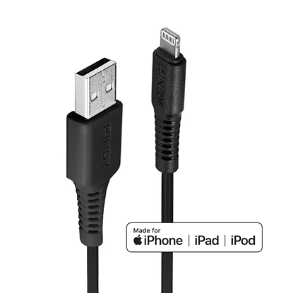 Picture of Lindy 2m USB to Lightning Cable black