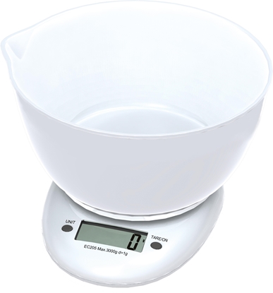 Picture of Omega kitchen scale OBSKWB, white