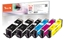 Picture of Peach PI100-379 ink cartridge 6 pc(s) Compatible High (XL) Yield Black, Cyan, Magenta, Yellow