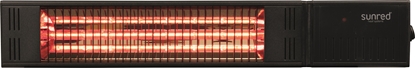 Attēls no SUNRED | Heater | RDS-15W-B, Fortuna Wall | Infrared | 1500 W | Number of power levels | Suitable for rooms up to  m² | Black | IP55