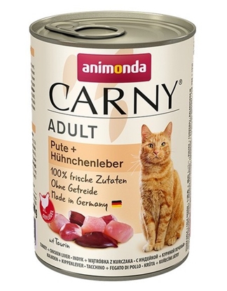 Attēls no ANIMONDA Cat Carny Adult Turkey with chicken liver - wet cat food - 400 g