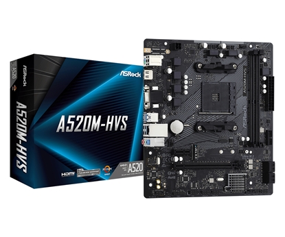Picture of Asrock A520M-HVS AMD A520 Socket AM4 micro ATX