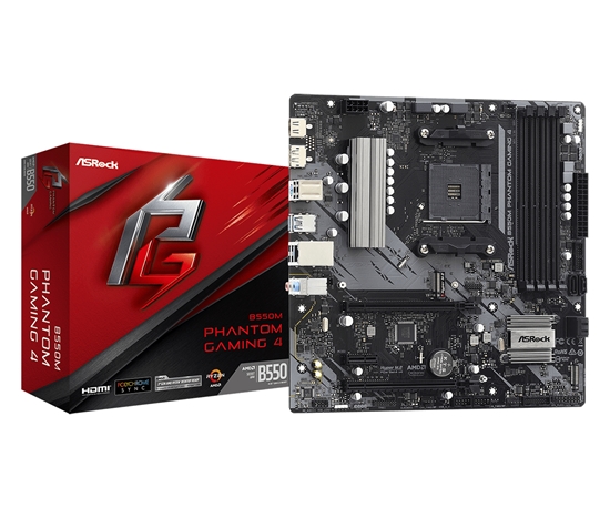 Изображение Asrock B550M Phantom Gaming 4 Socket AM4 micro ATX AMD B550