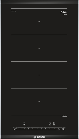 Изображение Bosch Serie 6 PXX375FB1E hob Black Built-in Zone induction hob 2 zone(s)
