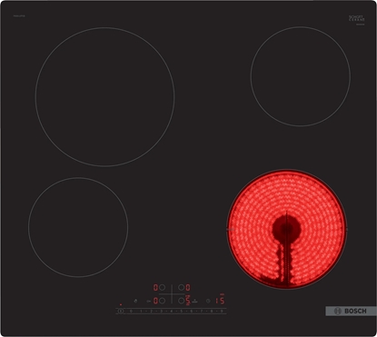 Attēls no Bosch Serie 6 PKE611FP2E hob Black Built-in 60 cm Ceramic 4 zone(s)