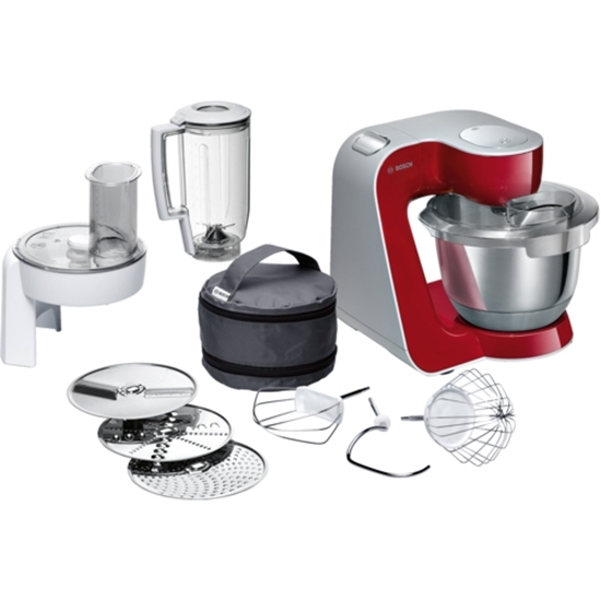 Picture of Bosch MUM58720 food processor 1000 W 3.9 L Grey, Red, Stainless steel