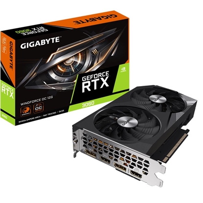 Изображение Videokarte Gigabyte GeForce RTX 3060 12GB WindForce OC