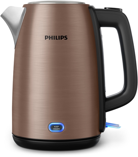 Picture of Philips Viva Collection HD9355/92 electric kettle 1.7 L 2060 W Black, Copper