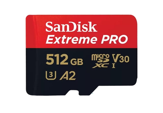 Picture of Atmiņas karte Sandisk Extreme PRO microSDXC 512GB + SD Adapter 