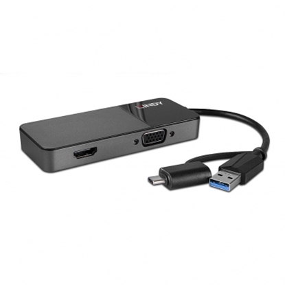 Изображение Lindy USB 3.0 Type A and C to HDMI & VGA Converter