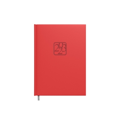 Pilt Planning notebook calendar 2023m. A5 red