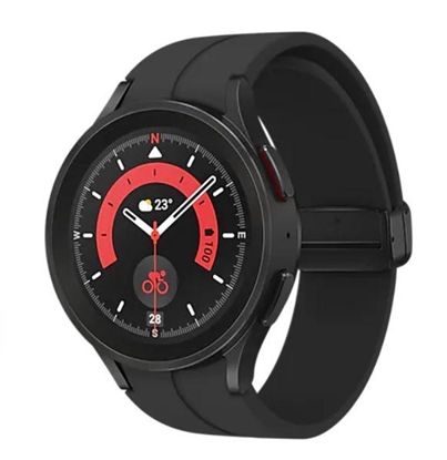 Attēls no Samsung Galaxy Watch5 Pro 3.56 cm (1.4") OLED 45 mm Digital 450 x 450 pixels Touchscreen Black Wi-Fi GPS (satellite)