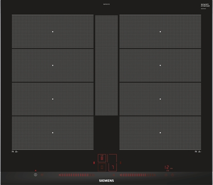 Изображение Siemens EX675LYC1E hob Black, Stainless steel Built-in Zone induction hob 4 zone(s)
