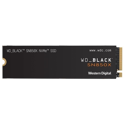 Picture of SSD|WESTERN DIGITAL|Black SN850X|1TB|M.2|PCIE|NVMe|Write speed 6300 MBytes/sec|Read speed 7300 MBytes/sec|2.38mm|TBW 600 TB|WDS100T2XHE