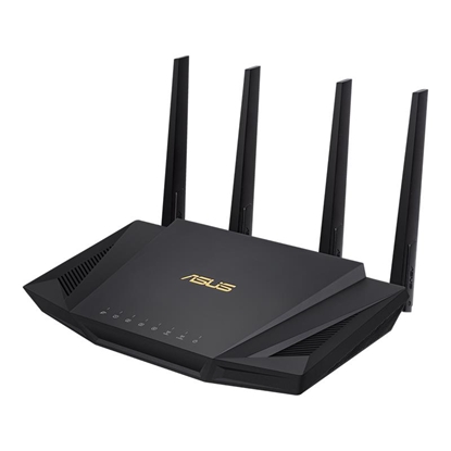 Picture of Wireless Router|ASUS|Wireless Router|3000 Mbps|USB 3.1|1 WAN|4x10/100/1000M|Number of antennas 4|RT-AX58UV2