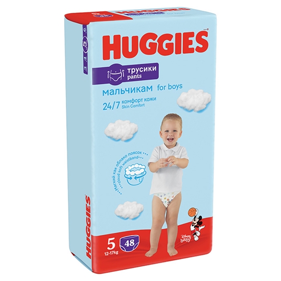 Picture of Autiņbiksītes Huggies Pants MP 5 Boys 12-17kg 48gab