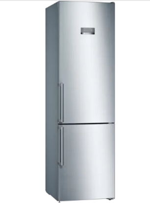 Изображение Bosch Serie 4 KGN397IEQ fridge-freezer Freestanding 368 L E Stainless steel
