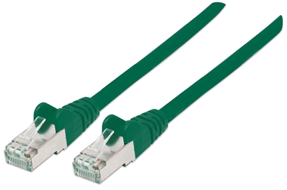 Attēls no Intellinet Network Patch Cable, Cat6, 5m, Green, Copper, S/FTP, LSOH / LSZH, PVC, RJ45, Gold Plated Contacts, Snagless, Booted, Lifetime Warranty, Polybag