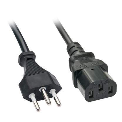 Attēls no Lindy 30419 power cable Black 5 m C13 coupler