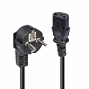Picture of Lindy 3m Schuko 2 Pin Plug to IEC C13 Power Cable, Black