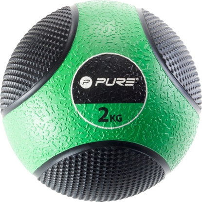 Attēls no Pure2Improve | Medicine Ball, 2 kg | Black/Green