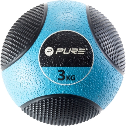 Attēls no Pure2Improve | Medicine Ball, 3 kg | Black/Blue