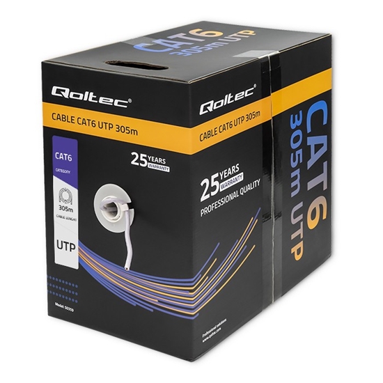 Picture of QOLTEC 50359 UTP network cable CAT6 305m